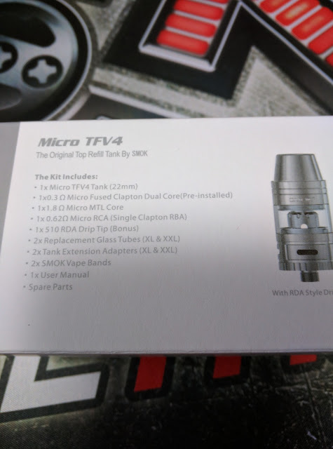 IMG 20160508 120210 2 - 【クリアロマイザー・タンク】SMOK / MICRO TFV4 ＋ RBAユニット レビュー 【多彩なオプション・爆煙味わい自由自在】