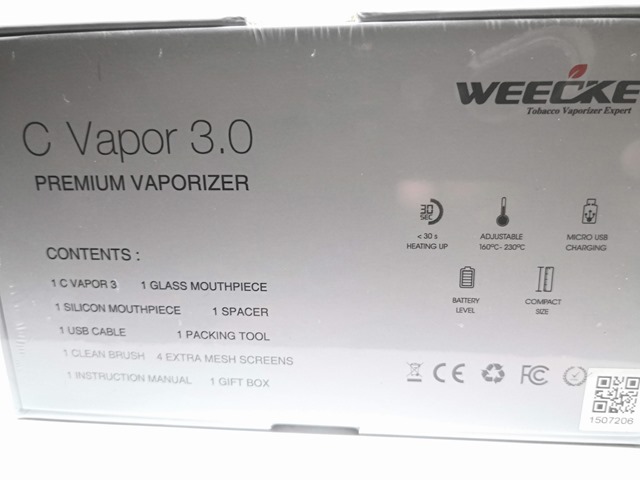 IMG 20180621 144356 thumb 1 - 【レビュー】「WEECKE C VAPOR 3.0ヴェポライザー」（ウィーキー・シーベイパー3)至高のコストパフォーマンスヴェポ！さらにフレーバーも濃厚で510DT装着可、エアフロー調整と液晶もついてるよ！【ヴェポナビ/加熱式タバコ】