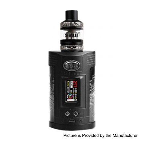 authentic sigelei gw 257w vw variable wattage mod f tank kit black gun metal zinc alloy stainless steel 2 x 18650 thumb - 【海外】「LiitoKala Lii-402 Battery Smart Charger」 「Aleader Caesar 100W Stable Wood Box Mod」「IQOS Leather Case」「Joyetech Ego AIO Mansion kit 1300mAh」