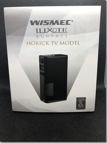 IMG 2953 thumb - 【レビュー】①WISMEC LUXOTIC SURFACE HORICK TV MODEL（ウィズメック ルクソティック ホリックTV モデル） レビュー～限定500台の高性能極小テクニカルスコンカー登場・開封編(&Phi;д&Phi;)～